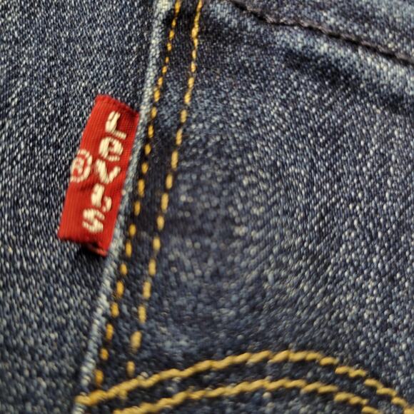 Levis Jeans Womens 10 Blue Mid Rise Skinny Denim 5 Pocket Zip Fly Classic Dark - Picture 4 of 15